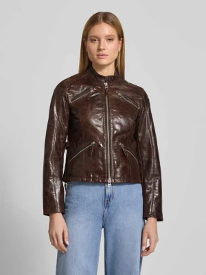 kurtka w stylu biker z materiał skóropodobny model 'LIBBEY' Blauer USA