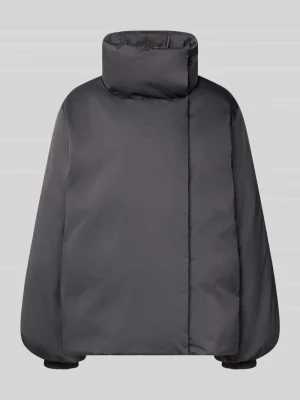 Kurtka w stylu puffer o kroju oversized ze stójką model 'Horiza' Opus Antracytowy