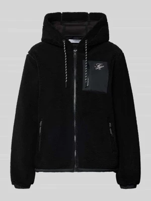 kurtka w stylu puffer z motywem misia / sztucznego futra z wyhaftowanym logo o kroju regular fit Tommy Hilfiger Czarny