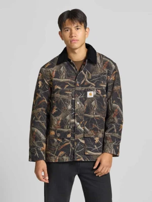Kurtka we wzór na całej powierzchni z detalem z logo model 'Lander' Carhartt WIP Czarny