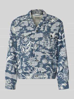 Kurtka we wzór na całej powierzchni z kołnierzem z połami Scotch & Soda