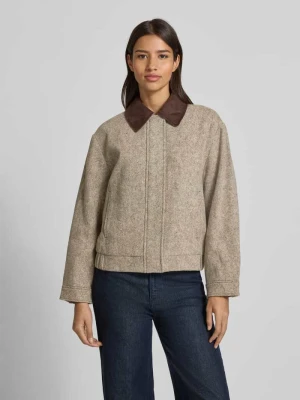 Kurtka wełniana o kroju regular fit model ‘Contrast’ Gant