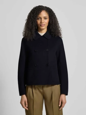 Kurtka wełniana o pudełkowym kroju z dodatkiem jedwabiu i kaszmiru model ‘MSTEDEN’ Max Mara Studio