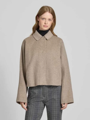 Kurtka wełniana o pudełkowym kroju z krytą listwą guzikową model ‘CAFETA’ Boss