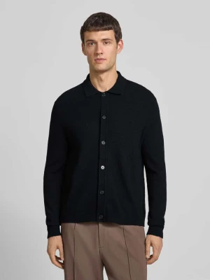 Kurtka wełniana z kołnierzykiem typu kent CK Calvin Klein