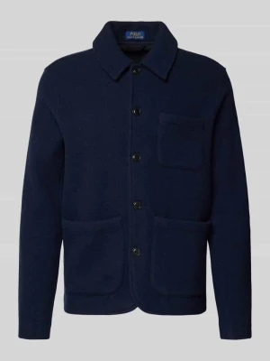 Kurtka wełniana z kołnierzykiem typu kent Polo Ralph Lauren