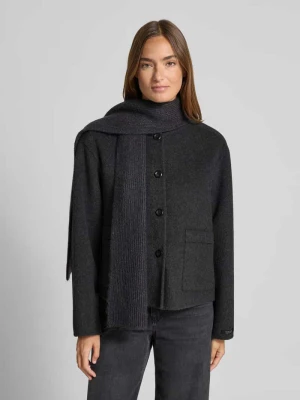 Kurtka wełniana z szalem model ‘Maria Loisa’ MOS MOSH