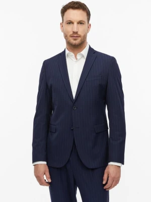 s.O PURE: Marynarka Slim Fit s.Oliver niebieski