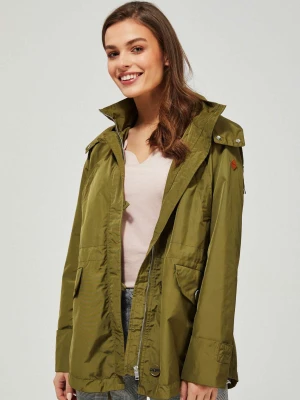 Kurtka wiatrówka z kapturem Moodo