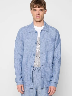 Kurtka wiosenna KnowledgeCotton Apparel jasnoniebieski