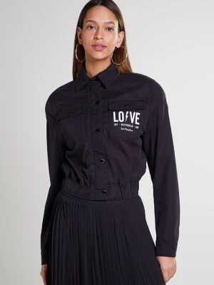 Kurtka wiosenna LOVE MOSCHINO czarny