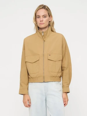 Kurtka wiosenna Tommy Jeans wielbłądzi