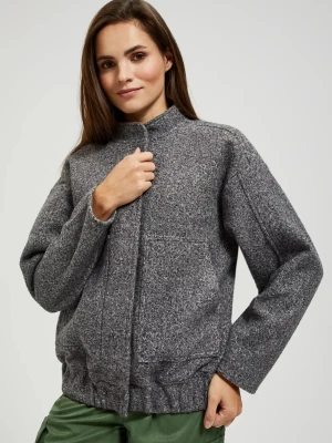 Kurtka wiosenna zapinana na zamek szara Moodo