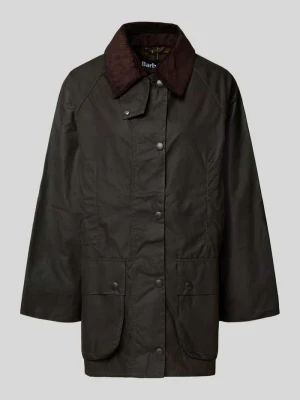 Kurtka woskowana o kroju oversized z czystej bawełny model ‘BEAUFORT’ Barbour