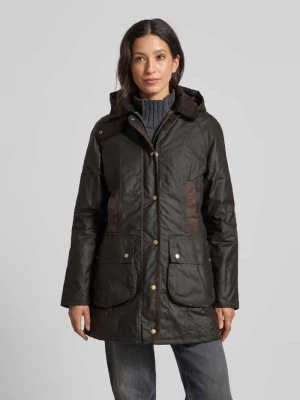 Kurtka woskowana o kroju regular fit z kieszeniami z patką model ‘BOWER WAX’ Barbour