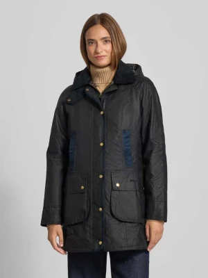 Kurtka woskowana o kroju regular fit z kieszeniami z patką model ‘BOWER WAX’ Barbour