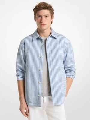 Kurtka z bawełnianej popeliny w paski Michael Kors Mens