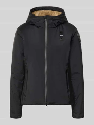 kurtka z detalem z logo krój regular fit model 'ERIE' Blauer Usa Czarny