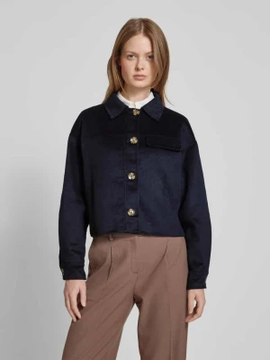 Kurtka koszulowa z dodatkiem wełny i detalem z logo Christian Berg Woman Selection