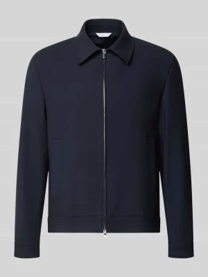 Kurtka z dodatkiem wiskozy Manuel Ritz Granatowy