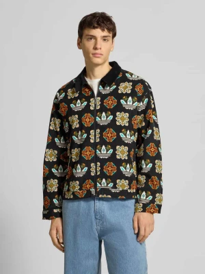 Kurtka z drobnego sztruksu ze wzorem z logo adidas Originals
