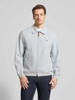 Kurtka z dwustronnym zamkiem błyskawicznym i wyhaftowanym logo Gant