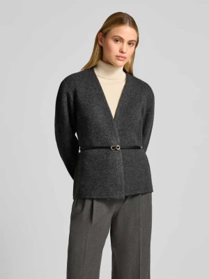Kurtka z dzianiny o kroju bez zapięcia z dodatkiem wełny jagnięcej Jake*s Collection