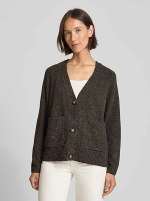 Kurtka z dzianiny o kroju comfort fit z dekoltem w serek model ‘BOOM’ Vero Moda