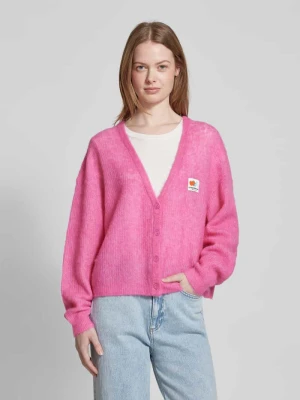 Kurtka z dzianiny o kroju oversized z mieszanki wełny model ‘NENYBAY’ American vintage