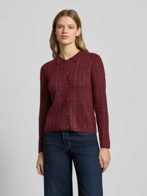 Kurtka z dzianiny o kroju regular fit z dodatkiem wełny model ‘ELAINE’ Pepe Jeans