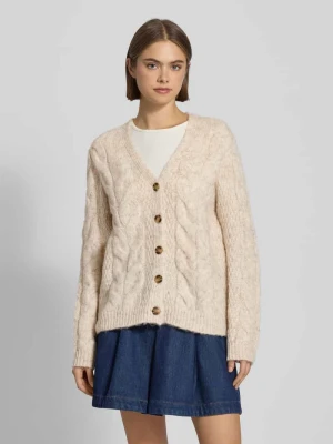 Kurtka z dzianiny o kroju regular fit z dodatkiem wełny model ‘NINA’ Pieces