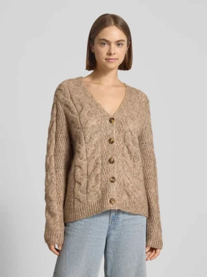 Kurtka z dzianiny o kroju regular fit z dodatkiem wełny model ‘NINA’ Pieces