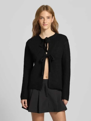 Kurtka z dzianiny o kroju regular fit z dodatkiem wełny model ‘SILLY’ Pieces