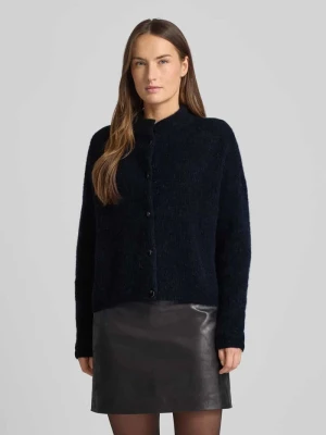 Kurtka z dzianiny o kroju regular fit z dodatkiem wełny z alpaki model ‘Alpha’ Gestuz