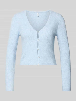 Kurtka z dzianiny o kroju regular fit z guzikami z imitacji pereł model ‘RICA LIFE’ Only