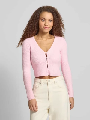 Kurtka z dzianiny o kroju regular fit z guzikami z imitacji pereł model ‘RICA LIFE’ Only