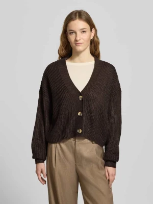 Kurtka z dzianiny o kroju regular fit z jednorzędową listwą guzikową model ‘CAROL NICE’ Only