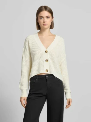 Kurtka z dzianiny o kroju regular fit z jednorzędową listwą guzikową model ‘CAROL NICE’ Only