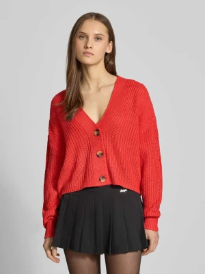 Kurtka z dzianiny o kroju regular fit z jednorzędową listwą guzikową model ‘CAROL NICE’ Only