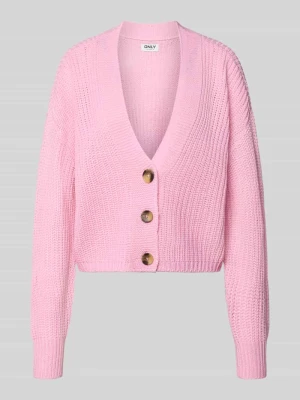 Kurtka z dzianiny o kroju regular fit z jednorzędową listwą guzikową model ‘CAROLSPRING’ Only