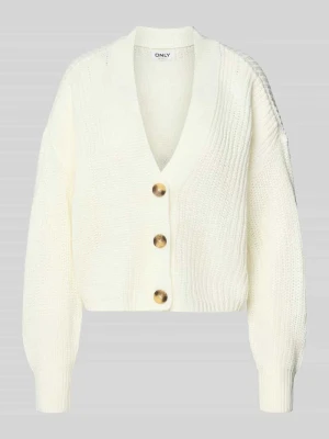 Kurtka z dzianiny o kroju regular fit z jednorzędową listwą guzikową model ‘CAROLSPRING’ Only