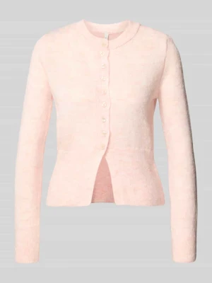 Kurtka z dzianiny o kroju regular fit z jednorzędową listwą guzikową model ‘ELLA’ Only