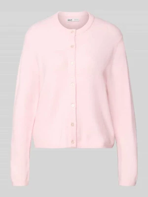 Kurtka z dzianiny o kroju regular fit z jednorzędową listwą guzikową model ‘SIMONI’ Only