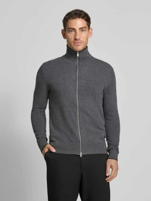 Kurtka z dzianiny o kroju regular fit z mieszanki bawełny i żywej wełny Marc O'Polo