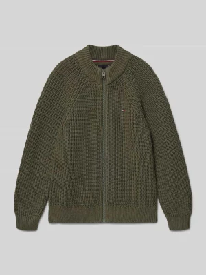 Kurtka z dzianiny o kroju regular fit z mieszanki bawełny Tommy Hilfiger Teens