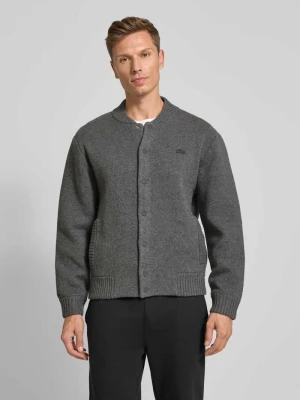 Kurtka z dzianiny o kroju regular fit z mieszanki wełny Lacoste