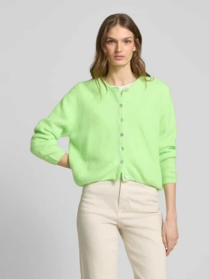 Kurtka z dzianiny o kroju regular fit z mieszanki wełny z alpaki i lnu model ‘VITOW’ American vintage