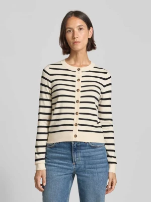 Kurtka z dzianiny o kroju regular fit z mieszanki wiskozy model ‘SABA’ Vero Moda