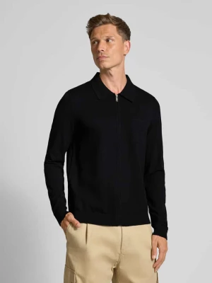 Kurtka z dzianiny o kroju regular fit z mieszanki wiskozy model ‘SAN JEAN’ HUGO