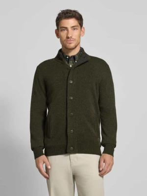 Kurtka z dzianiny o kroju regular fit z naturalnej wełny Barbour